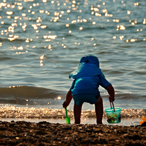 Toskana Kind am Meer