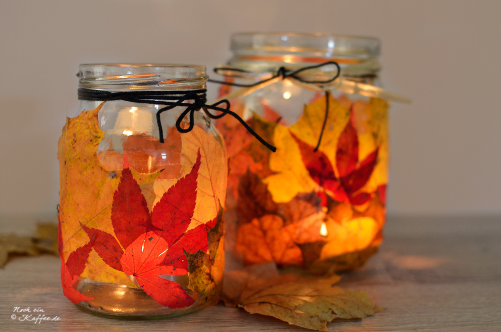 LoveAndLilies.de // Herbstlichter DIY: Aus Herbstblättern und Weckgläsern im Nu gezaubert