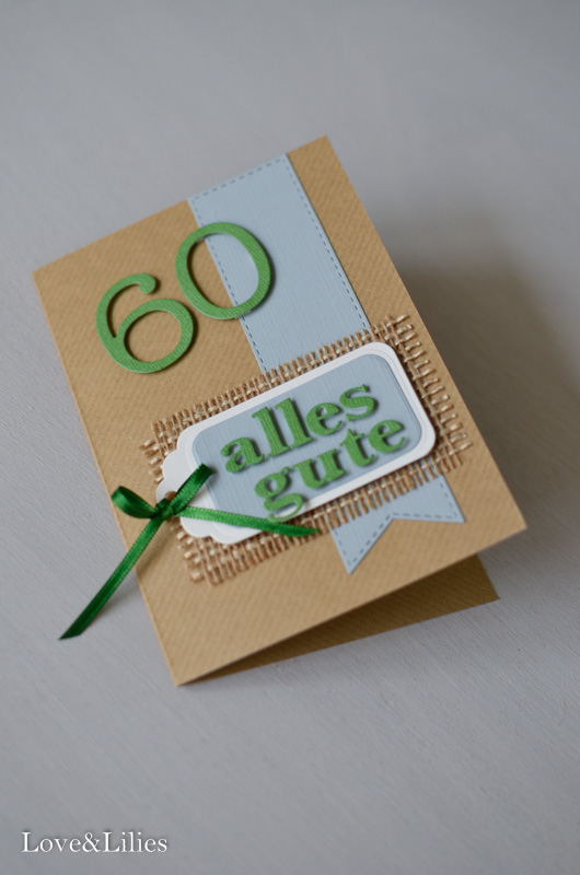 Love & Lilies // Karte Alles Gute zum 60. Geburtstag 3