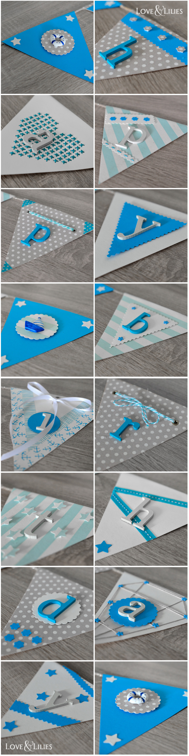 LoveAndLilies.de // DIY Girlande Wimpelkette Happy Birthday Details 16 Wimpel