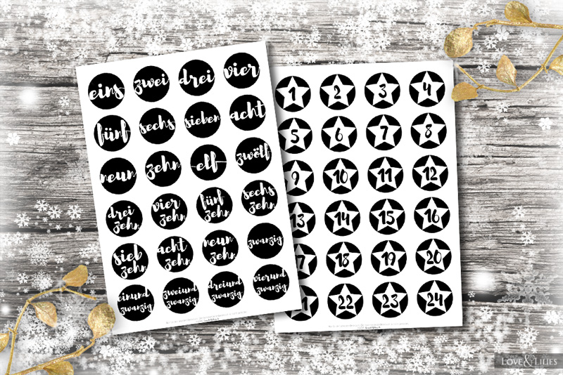 Freebie Adventskalender Zahlen Zum Download