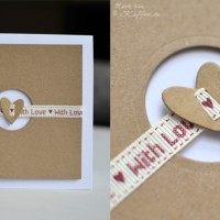 DIY Hochzeitskarte With Love Herz